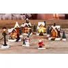 Image de Spetebo Village de Noël à LED - Lot de 11 pièces - Avec 5 LED blanc chaud - Décoration de table et de fenêtre