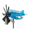 Image de DanDiBo Piquet de jardin en métal - Modèle XL - 160 cm - Double plan - Bleu - 96099