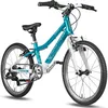Image de PROMETHEUS BICYCLES Pro Velo 20 Pouces Garcon | Vélo 20 Pouces garçon Fille | Vélo Enfant de 6 Ans | Premium | Super léger | 7 Vitesses Microshift | Bleu Blanc