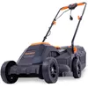 Image de FUXTEC Tondeuse à Gazon Électrique Filaire Poussée FX-RME33 9Kg, Largeur De Coupe 33cm, Bac De Ramassage 30L, Hauteur De Coupe 20mm - 60mm, 1200Watt - 220V