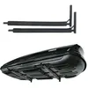 Image de WSB O Boîte de Toit Noire en Acier pour Montage au Mur - 82 cm, Outils de Jardin, Boîte à Ski, Équipement de Sport, Planche de Surf, iSUP
