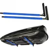 Image de QLS WSB.O - Support mural 82 cm en acier - Pour rangement de coffre de toit - Bleu - Outils de jardinage, kit de ski, matériel de sport, planche de surf iSUP