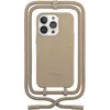 Image de Woodcessories - Coque Avec Cordon  Iphone 14 Pro Tour De Cou Taupe