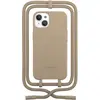 Image de Woodcessories - Coque Avec Cordon  Iphone 14 Plus Tour De Cou Taupe
