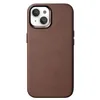 Image de Woodcessories - Etui en Cuir, Compatible iPhone 15 Plus Housse Marron - Durable à Base de Plantes d'aloe Vera