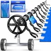Image de KESSER® Enrouleur de bâche de Piscine Premium | Système d'enroulement 3 m-5,70 m | avec Roues | pour bâche Solaire | Enrouleur Mobile | Sangles fournies, Argent Noir