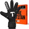 Image de T1TAN Classic 1.0 Black-Out - Gants de Gardien de But - sans Protection des Doigts - Gants de Football pour Gardiens de But - Taille 9