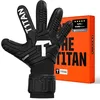 Image de T1TAN Classic 1.0 Black-Out - Gants de Gardien de But - avec Protection des Doigts - Gants de Football pour Gardiens de But - Taille 6
