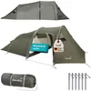 Image de Skandika Tente de Trekking Oteren | Tente de Camping pour 3 Personnes, ultralégère, Faible encombrement, étanche, Colonne d'eau 3000 mm, 3-4 Saisons, Tunnel | Trekking, randonnée, pêche, Plein air