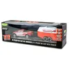 Image de RC Pickup Die Cast télécommandé avec remorque de cheval 1:64 RTR rouge enfants à partir de 6 ans
