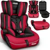 Image de KIDUKU® Siège auto pour enfants avec Protection, évoluant avec la croissance, Norme ECE R129/03, de 9 kg à 36 kg (de 1 à 12 ans), Groupe 1 + 2 + 3 (Noir/Rouge)