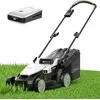 Image de Litheli Tondeuse à gazon électrique sans fil 33 cm, panier collecteur de 30 l, hauteur de coupe 25-65 mm, avec 1 batterie 20 V 4,0 Ah