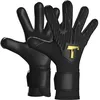 Image de T1TAN Rebel 2.0 Black-Out Junior (FP) - Gants de Gardien de Foot Enfant - Gants de Football pour Gardiens de But - avec Protection des Doigts - Taille 4
