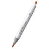 Image de COPIC Ciao E53, Raw Silk, Twin Marker avec une pointe de largeur moyenne et une pointe « brush ».