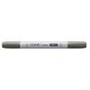 Image de COPIC Ciao W-7, Warm Gray No. 7, Twin Marker avec une pointe de largeur moyenne et une pointe pinceau
