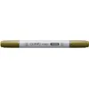 Image de COPIC Ciao YG95, Pale Olive, Twin Marker avec une pointe de largeur moyenne et une pointe « brush ».