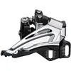 Image de SHIMANO Deore 2091144970 Deore M6025-E Double dérailleur Avant, Montage E, balançoire par Le Haut, Traction vers Le Bas, Taille Unique, Noir