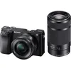 Image de Sony Alpha 6100 | Appareil Photo Numérique Hybride APS-C en kit Objectifs Zoom E 16-50mm f/3.5-5.6 PZ OSS et E 55-210mm f/4.5-6.3 OSS (AF en 0.02s, Suivi des Yeux, Vidéo 4K, Ecran Selfie Vlogging)