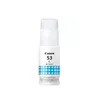 Image de Bouteille dencre - CANON - GI-53C - Cyan - Compatibilité PIXMA G650 et G550 - (4673C001)
