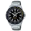 Image de Casio Montre Quartz Homme 41.00mm avec Cadran Noir analogique et Bracelet en Bracelet en Acier Argent EFV-120DB-1AVUEF