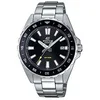Image de Casio Montre Quartz Homme 43.80mm avec Cadran Noir Analogique et Bracelet en Acier Inoxydable Argent EFV-130D-1AVUEF