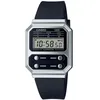 Image de Casio Montre Quartz Unisexe 40.70mm avec Cadran Noir Digitale et Bracelet en Plastic/Resin Strap Noir A100WEF-1AEF