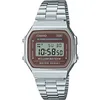 Image de CASIO Montre numérique Unisexe à Quartz avec Bracelet en Acier Inoxydable A168WA-5AYES, Argent