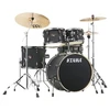 Image de Tama IP50H6WBN-BOB - Kit Imperialstar Blacked Out Black 5 Fûts