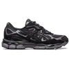 Image de Asics unisex. 1201A789 Trainers Gel NYC black (45), Noir, Plat, Lacets, Casuel, Sport, Running, Multisport