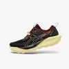 Image de Chaussures de running trail femme, Asics gel-trabuco, noir et bordeaux