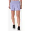 Image de Short de running femme 2 en 1, Asics mauve