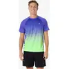 Image de Tee-shirt de running homme, Asics Fade vert et violet
