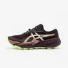 Image de Chaussures de trail femme, Asics Trabuco 14 bordeaux et noir
