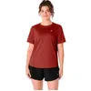 Image de ASICS Core Berry T-shirt de course pour femme Rouge singed M