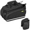 Image de Topeak MTM Sac de vélo Multi-Supports DXP, résistant à l'eau, avec côtés Extensibles pour Porte-Bagages KLICKfix/Racktime Snapit ou MIK, Noir