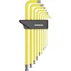 Image de Topeak Duohex 15400210 SNCM-V Jeu de 9 clés à Six pans Creux en Acier/Plastique, poignée en L coulissante, Noir/Jaune, Compact 23 x 10,5 x 1,8 cm