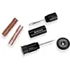 Image de Kit de réparation de crevaison de pneu tubeless Granite Stash - Kit d'outils pour vélo - Rangement facile sur le guidon - Kit complet de réparation de crevaison de pneu (Noir)