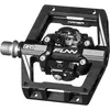 Image de Funn Mamba S Pédales VTT Clipless, Double Face Clip Plateforme Compacte Pédales VTT, Compatibles avec Les Cales SPD, Pédales de Vélo avec Axe CrMo de 9/16 Pouces (Noir)
