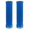 Image de Funn Holeshot Poignées de Vélo de Montagne avec Serrage Unique, Diamètre Intérieur de 22 mm, Poignées de Guidon de Vélo Résistantes aux Extrémités Durcies (Bleu)