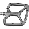 Image de Funn Python Pédales Plates pour Vélo - Pédales de Vélo à Plateforme Large pour Vélo BMX/VTT, Axe en CrMo de 9/16 Pouces (Gris)