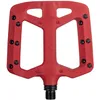 Image de Funn Taipan Pédales de Vélo en Thermoplastique Renforcé de Fibre de Verre avec Axes CrMo de 9/16 Pouces et Broches Confortables pour Les Tibias pour VTT/BMX/Urbain/Gravier (Rouge)