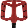 Image de Funn Taipan S Pédales De Vélo en Thermoplastique Renforcé De Fibres De Verre avec Axes en CrMo De 9/16 Pouces pour VTT/BMX/Urbain/Gravel, Adaptées Aux Jeunes, Enfants Et Adolescents (Rouge)