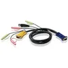 Image de Aten Câble KVM E7 HD15 / USB / Audio 1,80 m