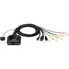 Image de ATEN CS52DP Commutateur KVM câble hybride 2 ports USB-C DP