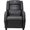 Image de COUGAR Gaming | Fauteuil Gaming | Ranger S Black - Sofa Noir et Gris - Cuir PVC - Appui-tête et Oreiller Lombaire - Pepose-Pieds Pliable - Dossier Inclinable