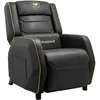 Image de COUGAR GAMING | FAUTEUIL GAMING | RANGER S ROYAL - Sofa Noir et Or - Cuir PVC - Appui-tête et Oreiller Lombaire - Pepose-pieds Pliable - Dossier Inclinable