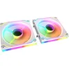 Image de Cougar Gaming | Ventilateur PC modulaire - SC140 ARGB - Blanc - 140 mm avec Effet Miroir Infini - PWM Silencieux, Éclairage ARGB Personnalisable, Montage Sans Outil - Compatible PC Gaming