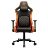 Image de COUGAR Fauteuil de jeu Defensor - PushBack - Accoudoir pliable 4D - Poche arrière - Similicuir Hyper-Dura - Tissu tissé - Imitation lin - Coussin de nuque - Cylindre à vérin à gaz - Silencieux