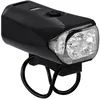 Image de LEZYNE KTV Drive 300+ Feu de sécurité avant compact pour vélo | 6 modes de sortie | Construction étanche co-moulée avec sangle de montage en caoutchouc de silicone et port USB-C (1-LED