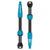 Image de Lezyne CNC TLR Tubeless Valve Pro 60 mm Bleu Paire